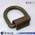 Schwarzer Kohlenstoffstahl Tropfen geschmiedet 1 &quot;Lashing D Ring mit Clip